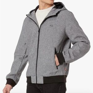 LEVI'S Men Hooded Water Resistant Softshell Bomber Jacket